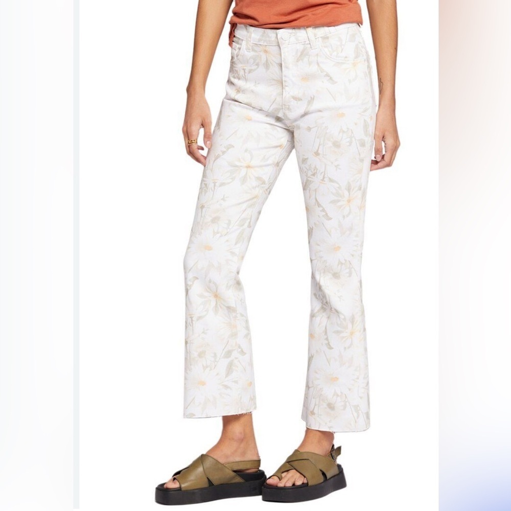 Current/Elliott White Floral Pants